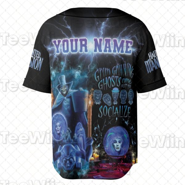 Custom Haunted Mansion Baseball Jersey, Haunted Mansion Baseball Shirt, Haunted Mansion Jersey Shirt, Horror Movie Shirt,Halloween Gift