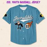 Personalize Incredible Go Ahead Blue Black, Adult Disney Baseball Jersey Sports Outfits Cute Gifts For Fans Disney