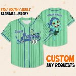 Personalize Luca Paguro Jersey Green Blue, Luca Paguro, Alberto, Gulia, Disney Movie Characters, Disney Jersey, Luca Kids Jersey