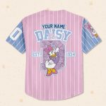Personalize Custom D Daisy Duck 1934, Custom Name Disney Game Day Kid Adult Toddler Baseball Jersey Team, Disneyland Family Matching Outfits