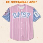 Personalize Custom D Daisy Duck 1934, Custom Name Disney Game Day Kid Adult Toddler Baseball Jersey Team, Disneyland Family Matching Outfits