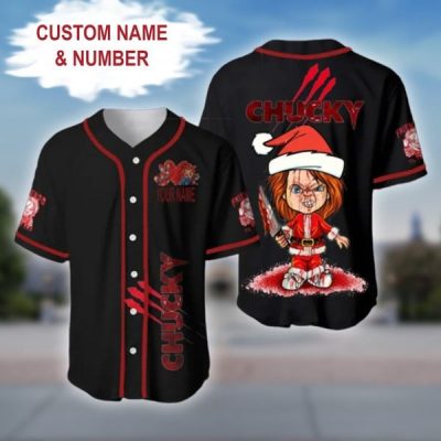 Personalized Chucky Christmas Baseball Jersey