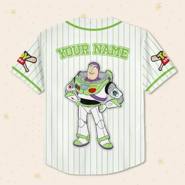 Custom Disney Toy Story Buzz Lightyear Baseball, Custom Kids, Youth, Adult Disney Baseball Jersey Outfits Cute Pixar Toy Story Gift For Fan