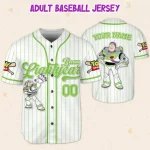 Custom Disney Toy Story Buzz Lightyear Baseball, Custom Kids, Youth, Adult Disney Baseball Jersey Outfits Cute Pixar Toy Story Gift For Fan