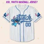 Custom Disney Lilo And Stitch Stitch Baseball, Custom Kid Youth Adult Disney Jersey, Disney Baseball Jersey, Stitch Birthday Gift Stitch Fan