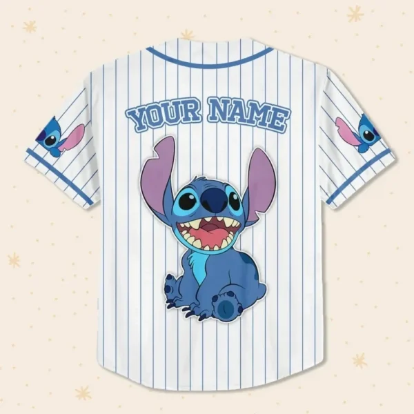 Custom Disney Lilo And Stitch Stitch Baseball, Custom Kid Youth Adult Disney Jersey, Disney Baseball Jersey, Stitch Birthday Gift Stitch Fan