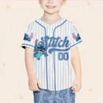 Custom Disney Lilo And Stitch Stitch Baseball, Custom Kid Youth Adult Disney Jersey, Disney Baseball Jersey, Stitch Birthday Gift Stitch Fan