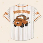 Custom Disney Cars Lightning Tow Mater Baseball, Custom Cars Baseball Jersey Team, Personalized Disney Baseball Team Outfit, Cars Land Tee