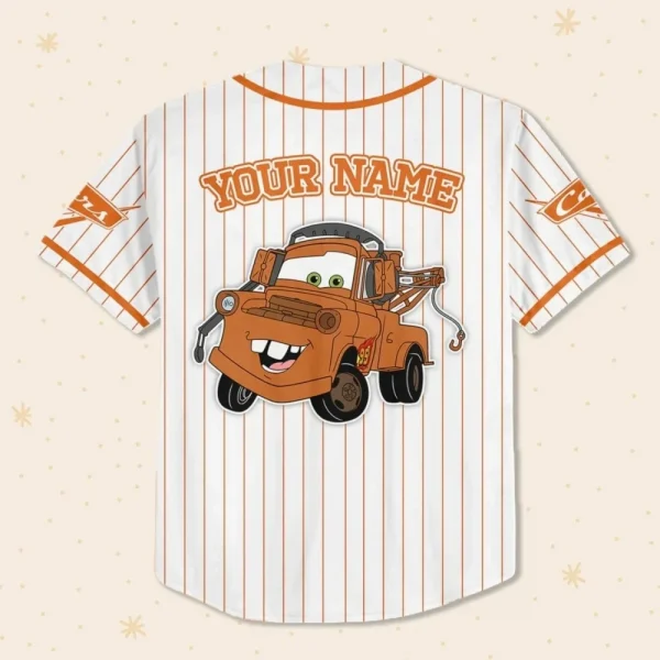 Custom Disney Cars Lightning Tow Mater Baseball, Custom Cars Baseball Jersey Team, Personalized Disney Baseball Team Outfit, Cars Land Tee