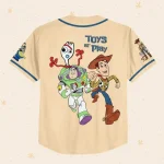 Personalize Toy Story Toys At Play Custom Kids, Youth, Adult Disney Baseball Jersey Sports Outfits Cute Gifts For Fans Disney