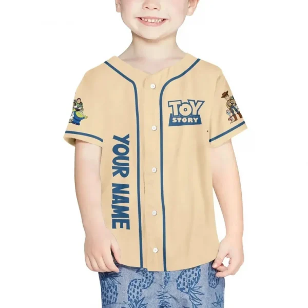 Personalize Toy Story Toys At Play Custom Kids, Youth, Adult Disney Baseball Jersey Sports Outfits Cute Gifts For Fans Disney