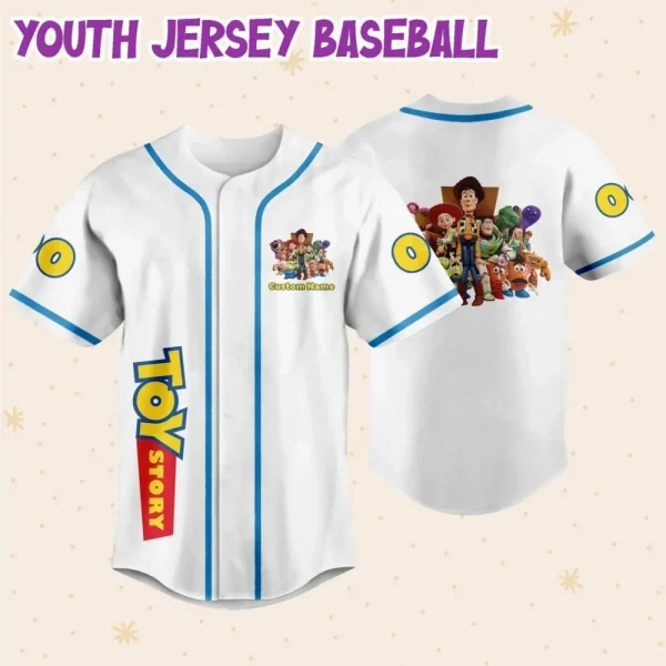 Personalize Toy Story Team Custom Kids, Youth, Adult Disney Baseball Jersey Sports Outfits Cute Gifts For Fans Disney