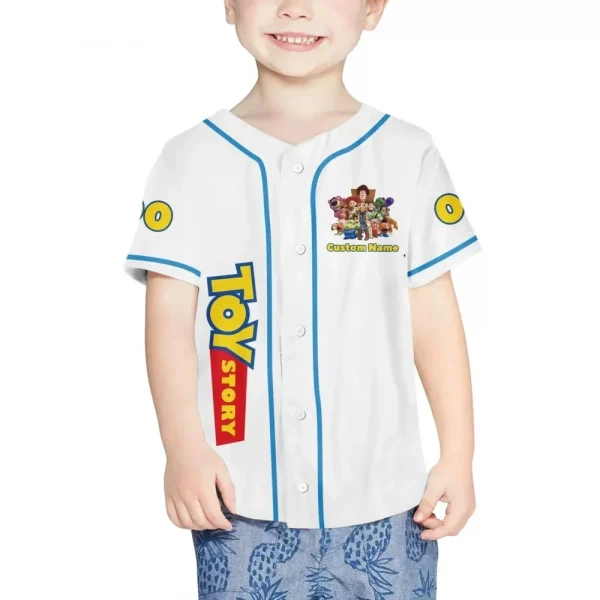 Personalize Toy Story Team Custom Kids, Youth, Adult Disney Baseball Jersey Sports Outfits Cute Gifts For Fans Disney