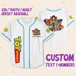 Personalize Toy Story Team Custom Kids, Youth, Adult Disney Baseball Jersey Sports Outfits Cute Gifts For Fans Disney