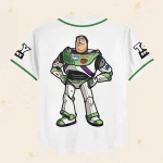 Personalize Buzz Lightyear Space Buzz Green White Dark Custom Kids, Youth, Adult 3D Disney Baseball Jersey Outfits Cute Gift For Fans Disney