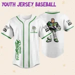 Personalize Buzz Lightyear Space Buzz Green White Dark Custom Kids, Youth, Adult 3D Disney Baseball Jersey Outfits Cute Gift For Fans Disney