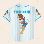 Personalize Disney Donald Duck Baseball Custom Kid Youth Adult Disney Jersey Donald Duck Jersey, Disney Baseball Jersey Gift For Disney Fans