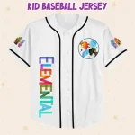 Personalize Disney Pixar Elenmental Mickey Head Jersey, Custom Disney Jersey, Pixar Elemental, Disney Family Shirt, Disneyworld Shirts