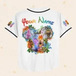 Personalize Disney Pixar Elenmental Mickey Head Jersey, Custom Disney Jersey, Pixar Elemental, Disney Family Shirt, Disneyworld Shirts