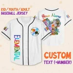 Personalize Disney Pixar Elenmental Mickey Head Jersey, Custom Disney Jersey, Pixar Elemental, Disney Family Shirt, Disneyworld Shirts