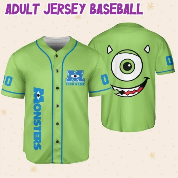 Jersey Mike Custom Kids, Youth, Adult Disney Baseball Jersey Sports Outfits Cute Gifts For Fans Disney