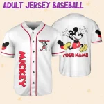 Personalize Jersey Mickey Lucky Custom Kids, Youth, Adult Disney Baseball Jersey Sports Outfits Cute Gifts For Fans Disney