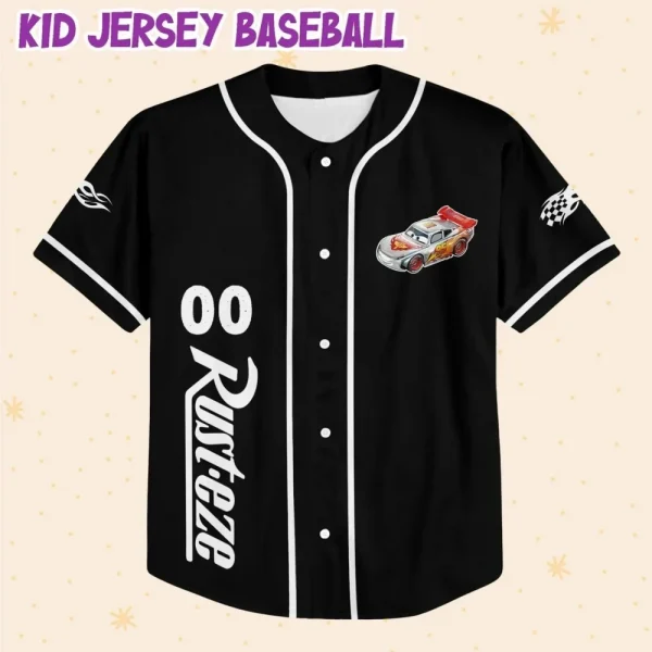 Personalize Light Mcqueen Speed Custom Kids, Youth, Adult 3D All Over Print Baseball Jersey Sports Outfits Cute Gifts For Fans Disney