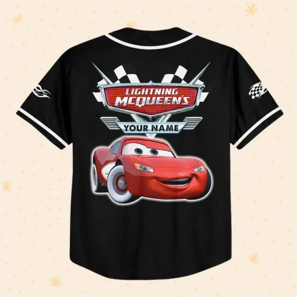 Personalize Light Mcqueen Speed Custom Kids, Youth, Adult 3D All Over Print Baseball Jersey Sports Outfits Cute Gifts For Fans Disney
