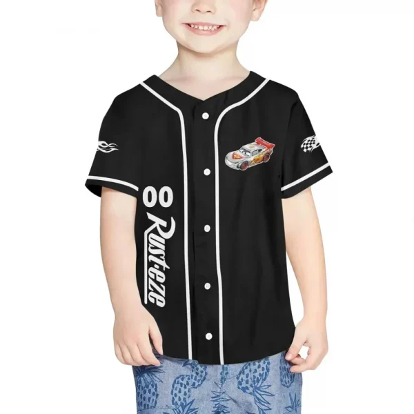 Personalize Light Mcqueen Speed Custom Kids, Youth, Adult 3D All Over Print Baseball Jersey Sports Outfits Cute Gifts For Fans Disney
