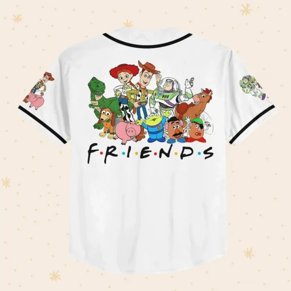 Personalize Toy Story Friends Custom Kids, Youth, Adult Disney Baseball Jersey Sports Outfits Cute Gifts For Fans Disney