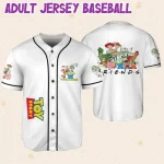 Personalize Toy Story Friends Custom Kids, Youth, Adult Disney Baseball Jersey Sports Outfits Cute Gifts For Fans Disney