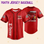 Personalize Lightning Mcqueen Speed Red Dark Custom Kids, Youth, Adult Disney Baseball Jersey Sports Cute Gifts For Fans Disney
