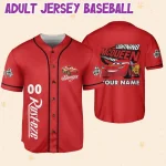 Personalize Lightning Mcqueen Speed Red Dark Custom Kids, Youth, Adult Disney Baseball Jersey Sports Cute Gifts For Fans Disney