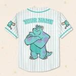 Custom Disney Monster Inc James Sullivan Baseball, Custom Kids Youth Adult Disney Baseball Jersey Sports Gift For Fan Disney Family Matching