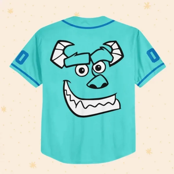 Jersey Sully Head Custom Kids, Youth, Adult Disney Baseball Jersey Sports Outfits Cute Gifts For Fans Disney