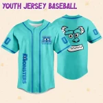 Jersey Sully Head Custom Kids, Youth, Adult Disney Baseball Jersey Sports Outfits Cute Gifts For Fans Disney