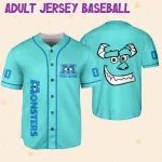 Jersey Sully Head Custom Kids, Youth, Adult Disney Baseball Jersey Sports Outfits Cute Gifts For Fans Disney