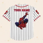 Personalize Spiderman Vintage Baseball, Custom Kid Youth Adult Disney Jersey Spider Man Jersey, Baseball Jersey, Gift For Disney Fans