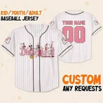 Personalize Disney Mickey Friends Disneyland Happy Valentine'S Day, Personalize Disney Custom Kid Youth Adult Disney Jersey Disney Valentine
