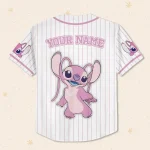 Custom Disney Lilo And Stitch Angel Baseball, Custom Kid Youth Adult Disney Jersey, Disney Baseball Jersey, Stitch Birthday Gift Stitch Fan