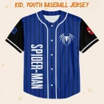 Personalize Spiderman Superhero Awesome Blue, Custom Kid Youth Adult Disney Jersey Spider Man Jersey, Baseball Jersey, Gift For Disney Fans