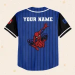 Personalize Spiderman Superhero Awesome Blue, Custom Kid Youth Adult Disney Jersey Spider Man Jersey, Baseball Jersey, Gift For Disney Fans