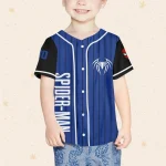 Personalize Spiderman Superhero Awesome Blue, Custom Kid Youth Adult Disney Jersey Spider Man Jersey, Baseball Jersey, Gift For Disney Fans