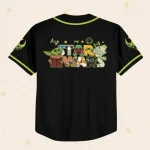 Personalize Star War Yoda Cute Custom Kids, Youth, Adult Disney Baseball Jersey Sports Outfits Cute Gifts For Fans Disney