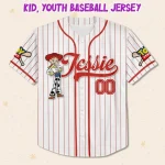 Custom Disney Toy Story Jessie Baseball, Custom Kids Youth Adult Disney Baseball Jersey Sports Outfit Cute Gift For Fan Disney Toy Story Fan