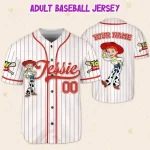 Custom Disney Toy Story Jessie Baseball, Custom Kids Youth Adult Disney Baseball Jersey Sports Outfit Cute Gift For Fan Disney Toy Story Fan