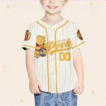 Custom Disney Winnie The Pooh Pooh Baseball, Custom Kid Youth Adult Disney Jersey Vintage Baseball Jersey Disneyworld Gift For Disney Fans