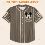 Personalize Retro Disney Mickey Jersey, Vintage Mickey Custom Name Custom Kid, Youth, Adult Disney Baseball Jersey Custom Disney Mickey Gift