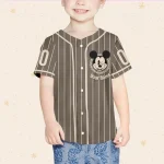Personalize Retro Disney Mickey Jersey, Vintage Mickey Custom Name Custom Kid, Youth, Adult Disney Baseball Jersey Custom Disney Mickey Gift