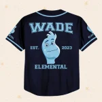 Personalize Disney Pixar Elenmental Wade Custom Kids, Youth, Adult Disney Baseball Jersey Sports Cute Gifts For Fans Disney